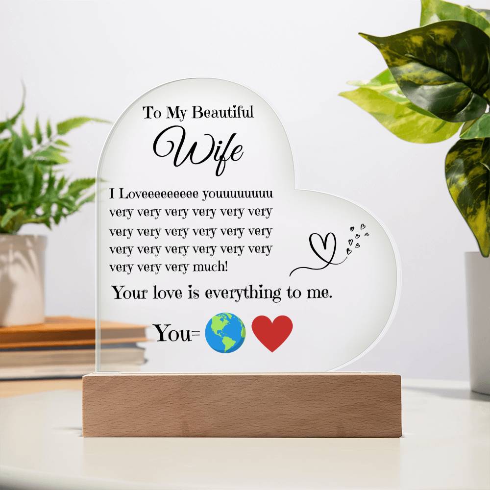 My Love Story | Handcrafted Heart Keepsake for My Wife