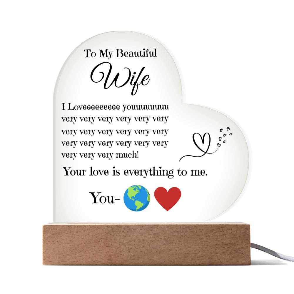 My Love Story | Handcrafted Heart Keepsake for My Wife