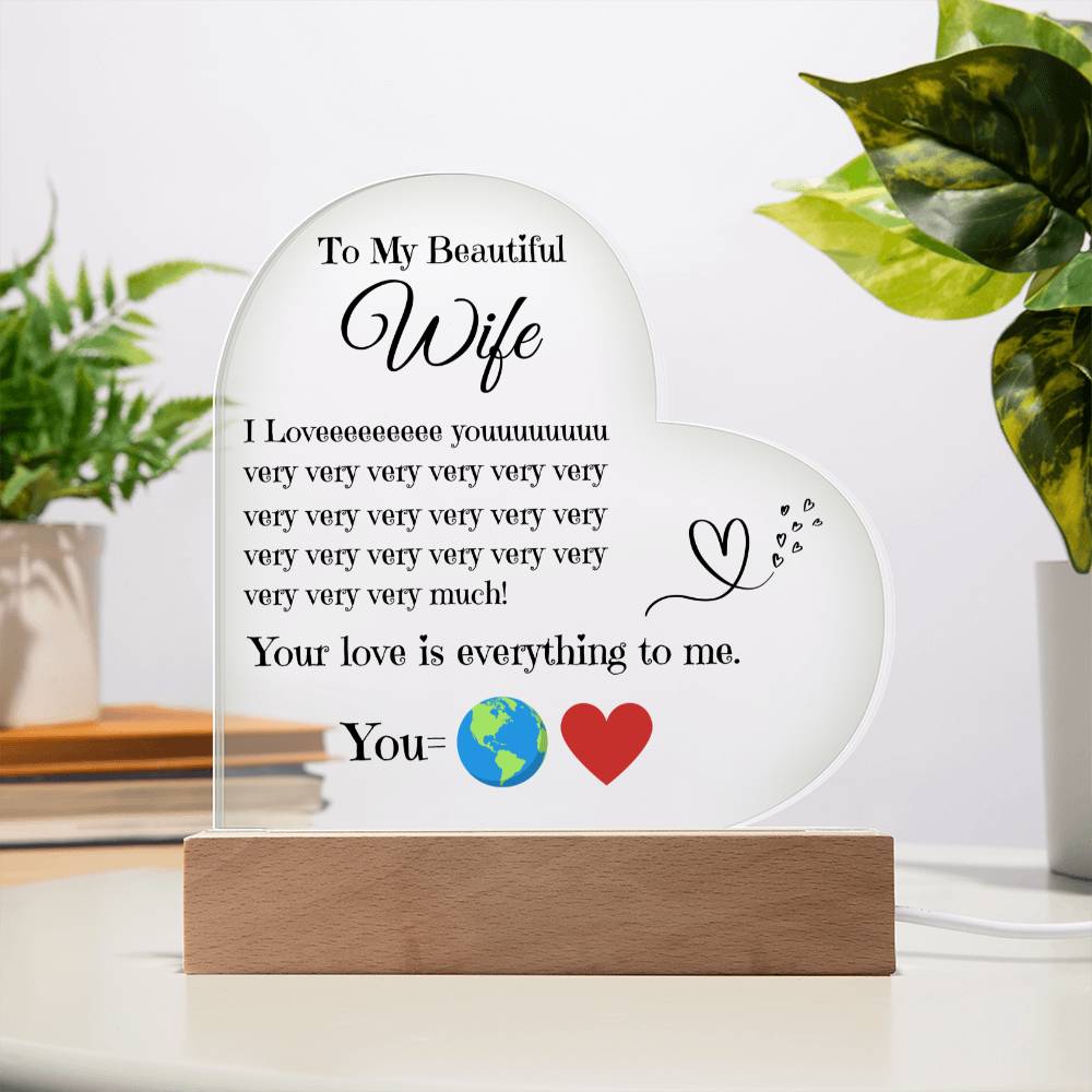 My Love Story | Handcrafted Heart Keepsake for My Wife