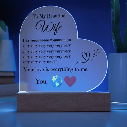 My Love Story | Handcrafted Heart Keepsake for My Wife