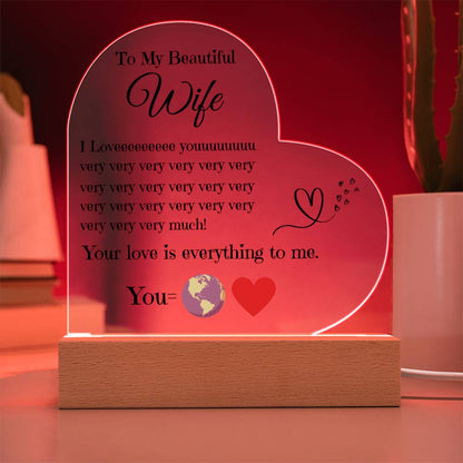 My Love Story | Handcrafted Heart Keepsake for My Wife