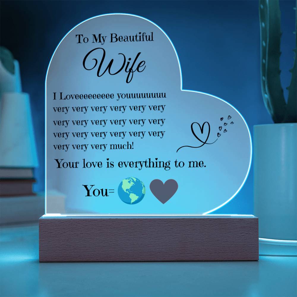 My Love Story | Handcrafted Heart Keepsake for My Wife