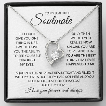 To My Beautiful Soulmate - Forever Love Necklace