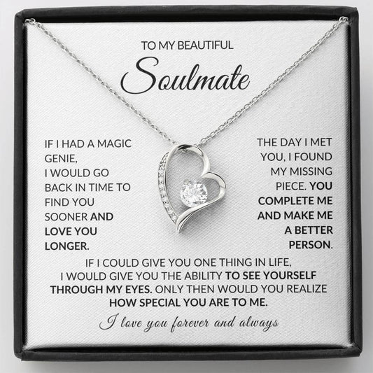 To My Soulmate - Love Knot Necklace