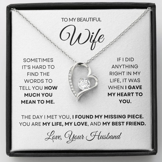 To My Wife - Forever Love Necklace