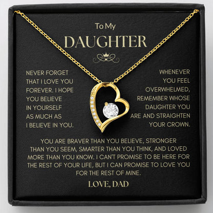 To My Daughter - I Believe in you - Necklace