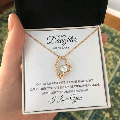 To My Daughter - Forever Love Necklace